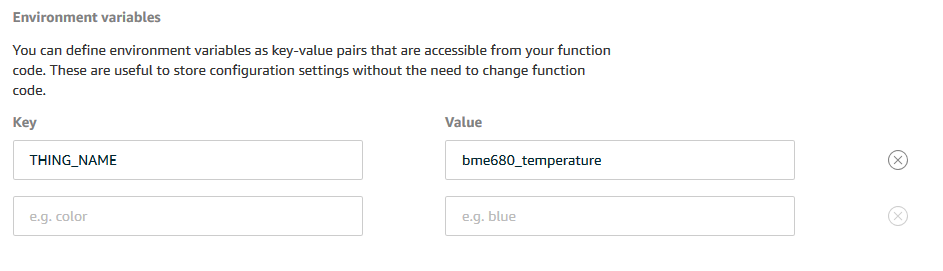 Environment variable